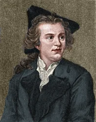 Muotokuva Gotthold Ephraim Lessingistä (1729 - 1781), saksalainen kirjailija ja näytelmäkirjailija.
