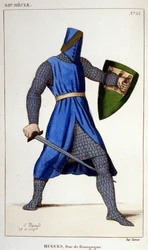 Burgundin herttua (11148-1192) Hugh III:n muotokuva.