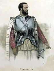 Gioacchino Rossinin muotokuva italialaisesta tenorista Enrico Tamberlickista (1820 - 1869) Otellossa
