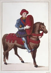 Jean Potonin, Xaintraillesin herran tai ranskalaisen Saintrailles Maréchalin (n. 1400–1461) muotokuva Hän oli yksi Jeanne d