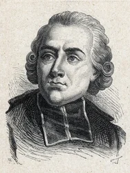 Jean Sibraken (Jean-Sibrakesin) (tai Siffreinin) luotti Mauryn (1746-1817), ranskalaisen kardinaalin ja Pariisin arkistokirkon, Ranskan Akatemian jäsenen muotokuva - Kaiverrus vuodelta 1889