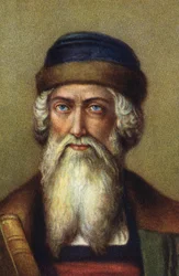 Muotokuva saksalaisesta kirjapainosta Johannes Gensfleisch dit Gutenbergistä.