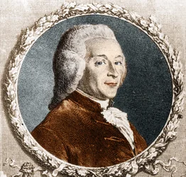 Ranskalaisen lääkärin ja poliitikon Joseph Ignace Guillotinin (1738-1814) muotokuva.