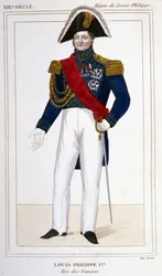 Muotokuva Louis - Philip I (1773 - 1850), Ranskan kuningas.