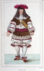 Ludvig XIV:n (1638 - 1715), Ranskan kuninkaan muotokuva.