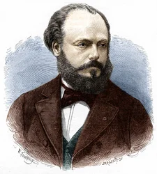 Marcel Deprezin (1843-1918), ranskalaisen insinöörin ja fyysikon muotokuva.