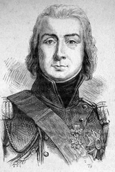 Marechal Bessieresin, Istrian herttuan (1768 - 1813) muotokuva - elokuvassa "" Les Contemporains", n.d. 1800-luvun lopulla.