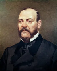 Meksikolaisen poliitikon Ignacio Comonfortin (1812-1863) muotokuva Anonyymi maalaus - 1800-luvun Mexico City, Kansallinen historiallinen museo, Chateau de Chapultepec