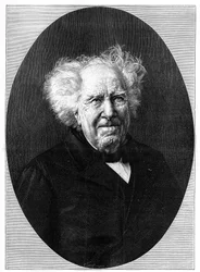 Muotokuva Michel Eugene (Michel-Eugene) Chevreul (1786-1889), ranskalainen kemisti. Kaiverrus "" Luontoon: katsaus tieteisiin ja niiden sovelluksiin taiteeseen ja teollisuuteen"" 28. elokuuta