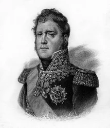Michel Neyn (1769-1815), Elchingenin herttua, Moskovan prinssi, Ranskan marsalkka, muotokuva, kaiverrus 1800-luvulta