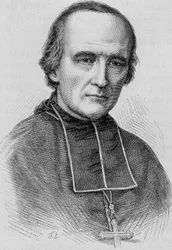 Monsignor Darboyn (1813 - 1871), Pariisin arkkipiispan muotokuva. Kaiverrus 1800-luvun lopusta H. Martinin teokseen "Histoire de France".