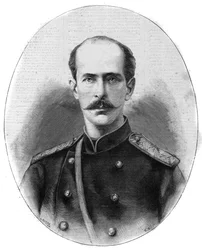Muotokuva Nikolai Maximilianovitšista Leuchtenbergistä, Leuchtenbergin herttuasta ja prinssi Romanovskista (1843-1891) - Mainekas päiväkirja vuodelta 1891