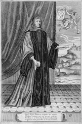 Nicolas Fouquetin muotokuva. sd. Kaiverrus 1800-luvulta