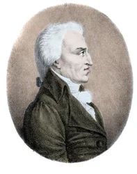 Italian säveltäjän Nicolo Zingarellin (1752-1837) muotokuva.