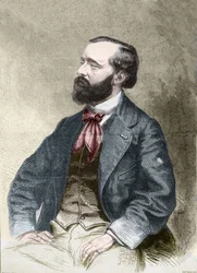 Pierre Alexix Ponson du Terrailin muotokuva, kirjailija, folietonisti 1829-1871.