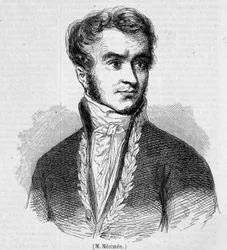 Prosper Merimeen muotokuva. 1800-luvun kaiverrus.