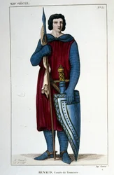 Renaudin, ukkonen kreivin muotokuva (noin 990 - 1038).
