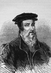 Robert Estiennen (1503 - 1559), ranskalaisen kirjapainon muotokuva.