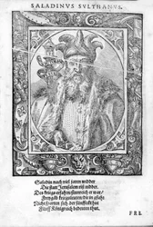 F Saldinin (1138-1193) muotokuva (Salih Al Din Yusuf Al Ayyubi (Al Ayoubi).