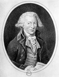Englannin tutkimusmatkailijan Samuel Hearnen (1745-1792) muotokuva.
