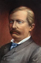Muotokuva Sir Henry Morton Stanleystä, John Rowlandsin (1841-1904) salanimi, brittiläinen tutkimusmatkailija ja toimittaja.