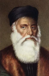 Vasco de Gaman muotokuva portugalilainen merenkulkija.