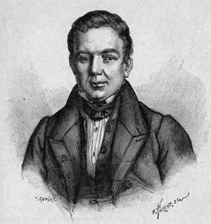 Villemainin muotokuva, ranskalainen professori ja poliitikko (1790 - 1870)
