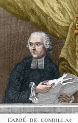 Abbe Etienne Bonnot de Condillacin (1715 - 1780) muotokuva ranskalaisesta filosofista