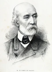 Muotokuva kreivi de Falluxista (1811 - 1886), ranskalaisesta poliitikosta.