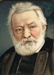 Muotokuva ranskalaisesta kirjailijasta Victor Hugosta (1802 - 1885).