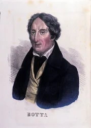 Italian lääkärin ja poliitikon Carlo Botta (1766-1837) muotokuva.
