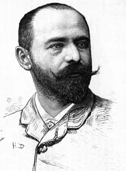 Draamakirjailija Alfred Hennequinin (1842-1887) muotokuva.