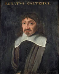 Filosofi Rene Descartesin (1596-1650), Nimetön muotokuva. Öljy kankaalle
