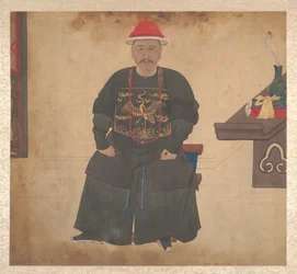 Perheenjäsenten muotokuvia, 1800-luvun puoliväli (yhdeksäntoista lehden albumi; tussi ja väri silkille)