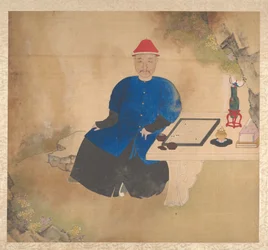 Perheenjäsenten muotokuvia, 1800-luvun puoliväli (yhdeksäntoista lehden albumi; tussi ja väri silkille)