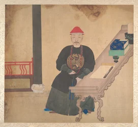 Perheenjäsenten muotokuvia, 1800-luvun puoliväli (yhdeksäntoista lehden albumi; tussi ja väri silkille)