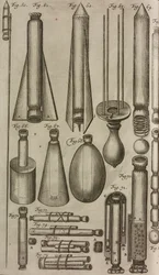 Pyrotekniset raketit ja välineet, kaiverrus teoksesta Grand Art d
