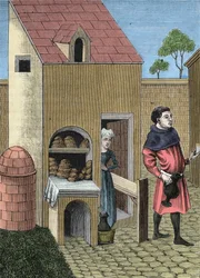 Leipurin esitys 1400-luvulla.