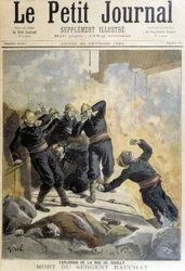 Kersantti Bauchat kuoli palomiesten aikana rue de Reuillyn räjähdyksen jälkeen. Kuva "Pikku päiväkirjasta" vuodelta 1894.
