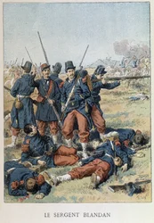 Kersantti Blandan kuoli Algerian valloituksen aikana vuonna 1842 - "" Histoire de Francessa""