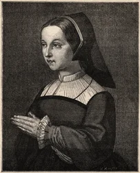 St Jane Frances de Chantal - Pyhän Jeanne-Francoisen (Jeanne Francoise Fremyot, Rabutin de Chantalin paronitar) muotokuva Chantalin vierailun perustaja (1572-1641) (Saint Jane Frances de Chantalin muotokuva (Jeanne-Francoise Fremyot, Paronitar VS