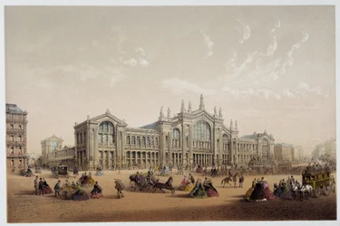 Gare du Nord - litteä. 1800-luvulla.