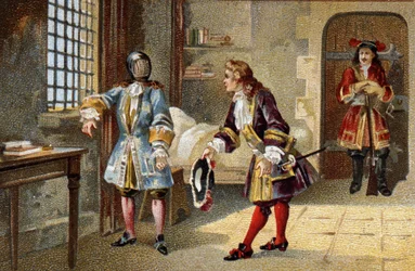 Mies rautanaamiolla, sisäinen valtiovanki vuosina 1679–1703 Sainte Margueriten saaren linnakkeessa (Sainte-Marguerite)