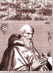 Paavi Pius V tekee liiton Espanjan laivaston ja Venetsian italialaisen laivaston kanssa turkkilaisia vastaan Lepanten taistelussa lokakuussa 1571