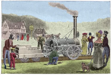Stephenson Locomotive "" The Rocket"" (1830)