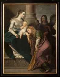 Triptyykki. Maalaus. Allekirjoittanut L. Segers (?). Escutheon tekstillä Omnia enpitras (?). 1627.