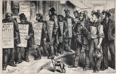 USA: protesti Liigan puolesta alkoholin väärinkäyttöä vastaan 1875