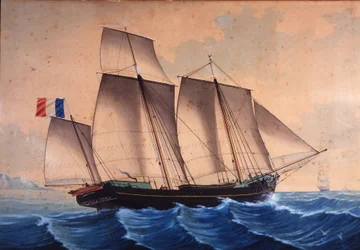 Lugger tai vuoroveden metsästäjä (chasse-maree) ""Jeune Marie - Vannes""