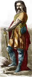 Vercingetorix (n. 72-46 eKr.), Gallialainen päällikkö.