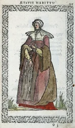 Woman picarde - Jean Sulperiuksen "" Habits et effigies" -kirjassa